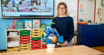 Martine Russchen op school